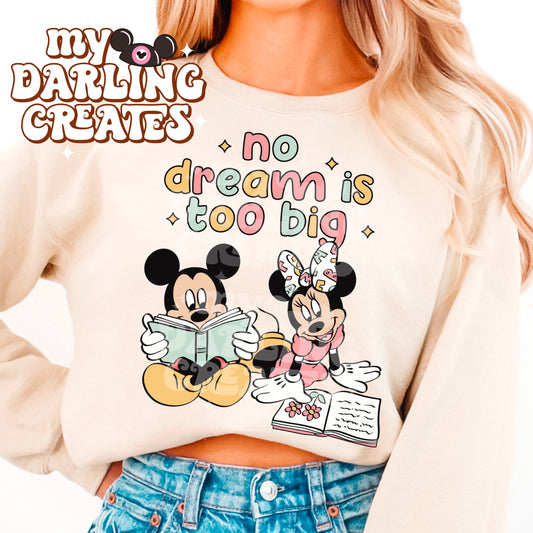 No Dream Is Too Big Pink PNG